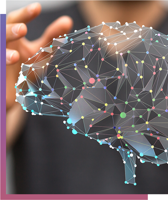 hands cradling neural brainmap